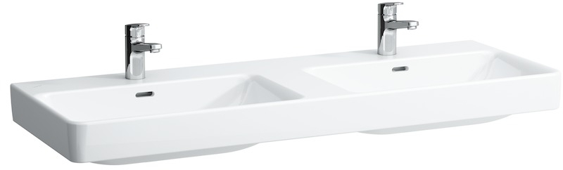 Laufen Pro S umywalka 130x46 cm ścienna podwójna biała H8149680001041
