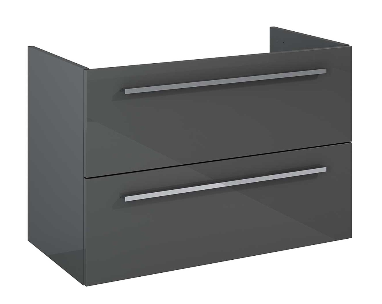 Elita Kwadro Plus armario 79.6x39.6x53 cm suspendido, para lavabo antracita 166774