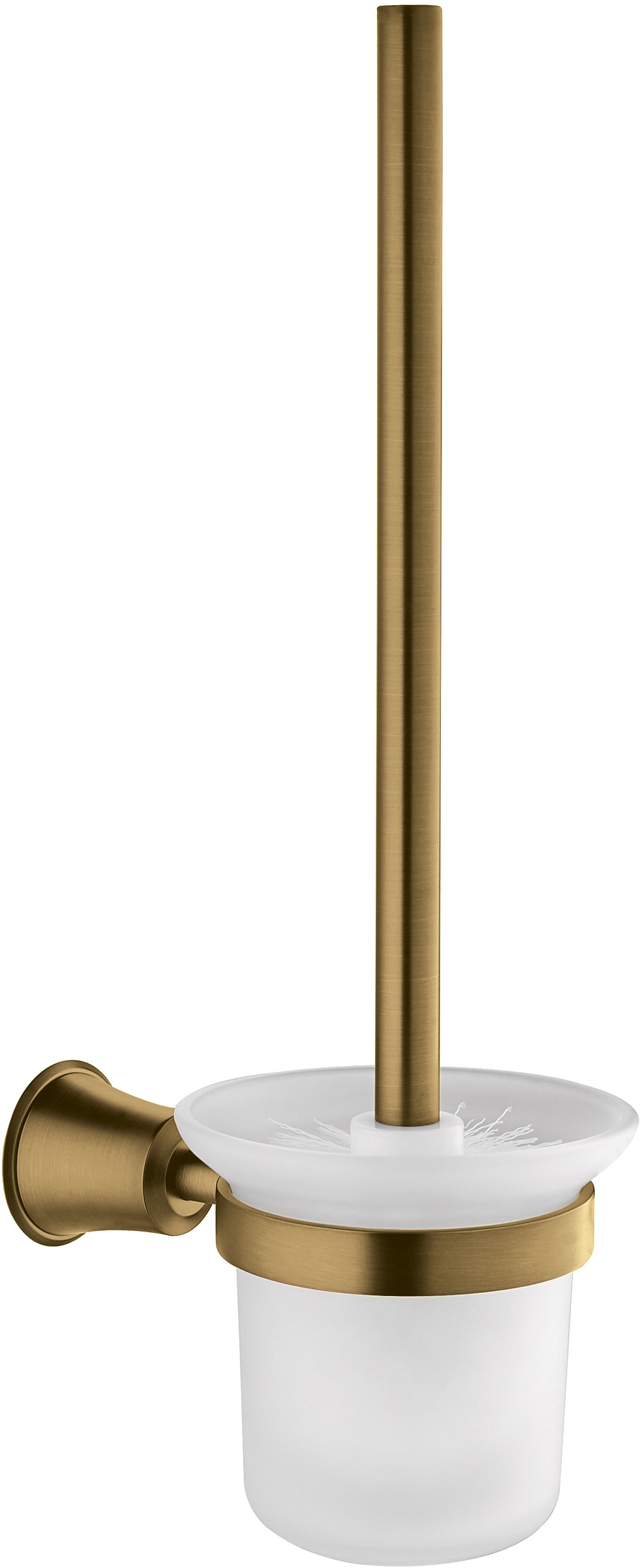 Omnires Art LIne escobilla de baño atornillado cristal-marrón AL53620BR