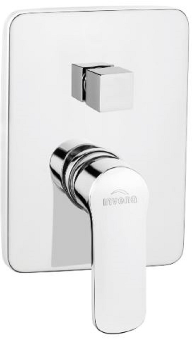 Invena Siros grifo de bañera y ducha empotrado cromo BP-90-CK2