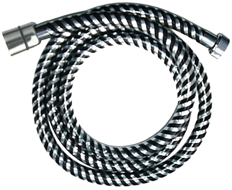 Invena Biflex manguera de ducha 150 cm cromo-negro AW-30-J04