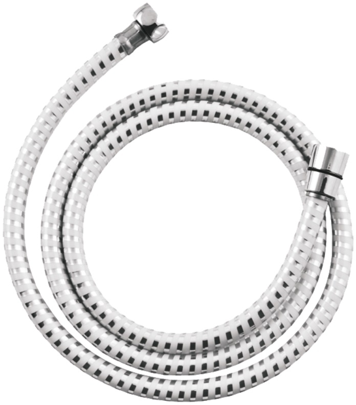 Invena manguera de ducha 150 cm cromo-blanco AW-30-J02