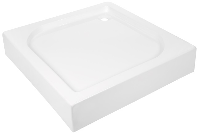 Invena plato de ducha cuadrado 80x80 cm blanco AK-80-K83