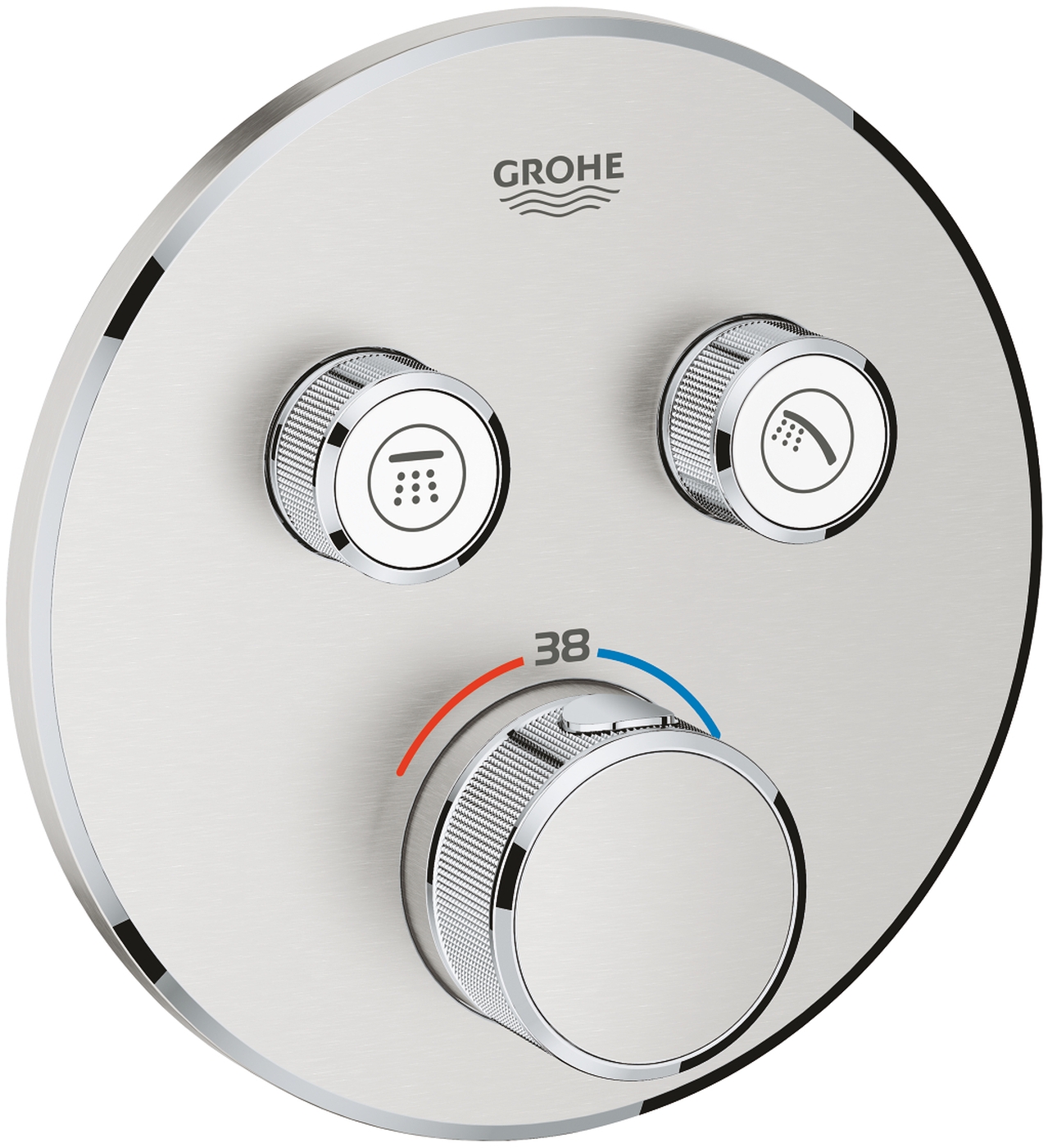 Grohe Grohtherm SmartControl grifo de bañera y ducha empotrado con termostato SuperSteel 29119DC0