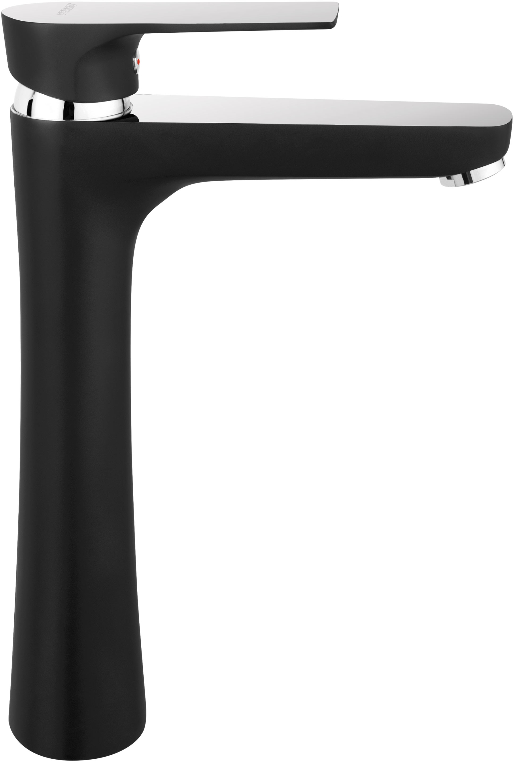 Ferro Algeo Square Black grifo para lavabo de pie cromo-negro BAQ2LBLC