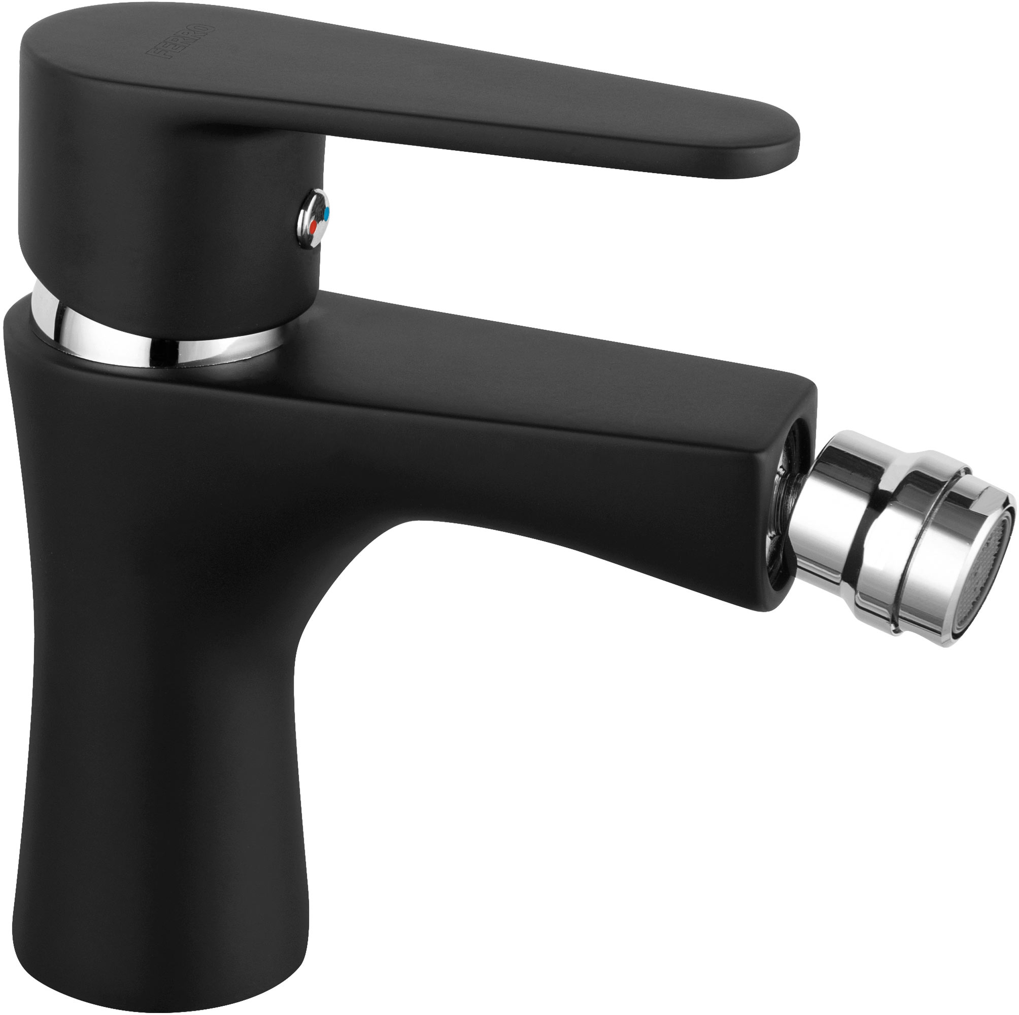 Ferro Algeo grifo para bidé de pie negro BAG6BL