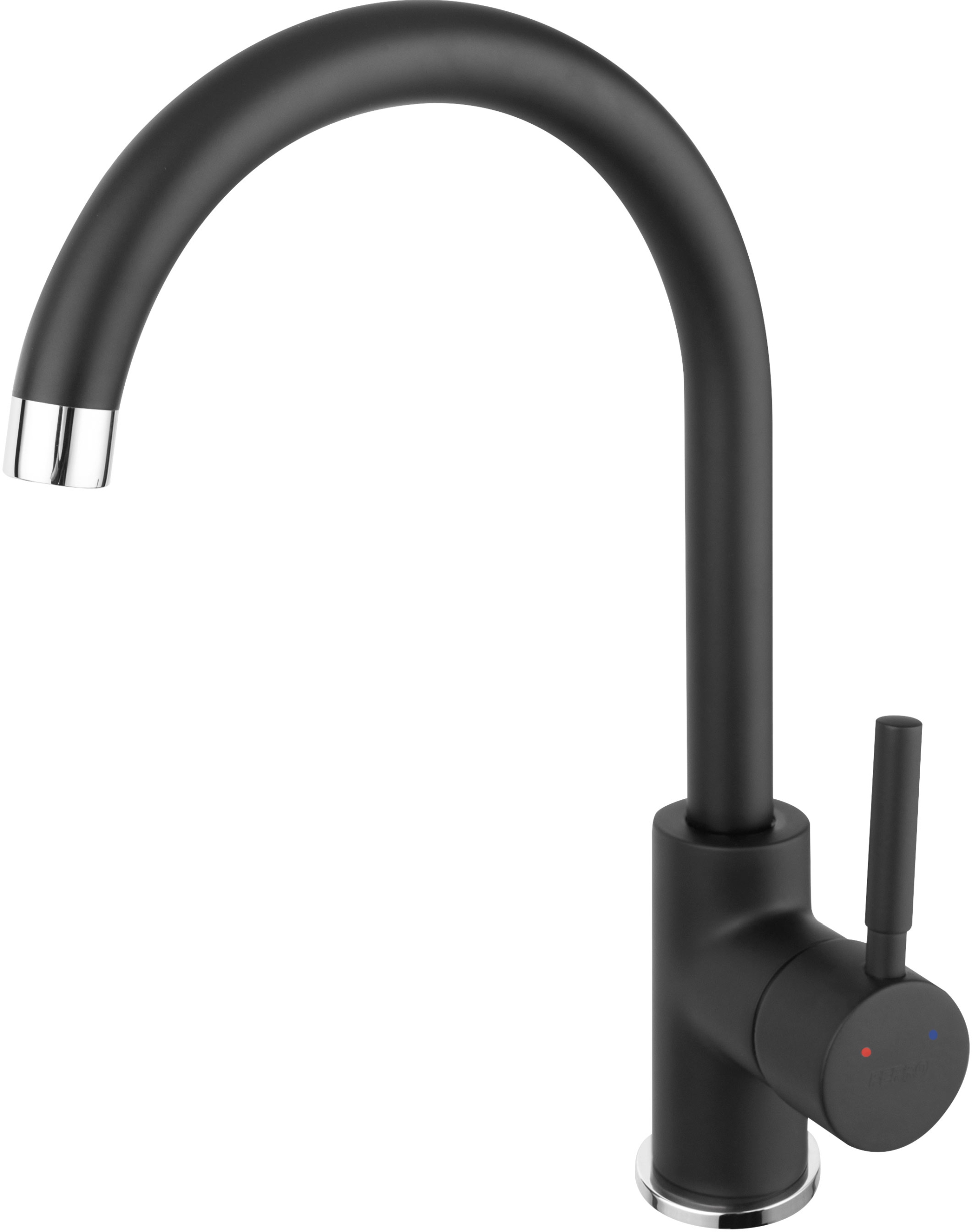 Ferro Lugio grifo de cocina de pie negro BLG4BL