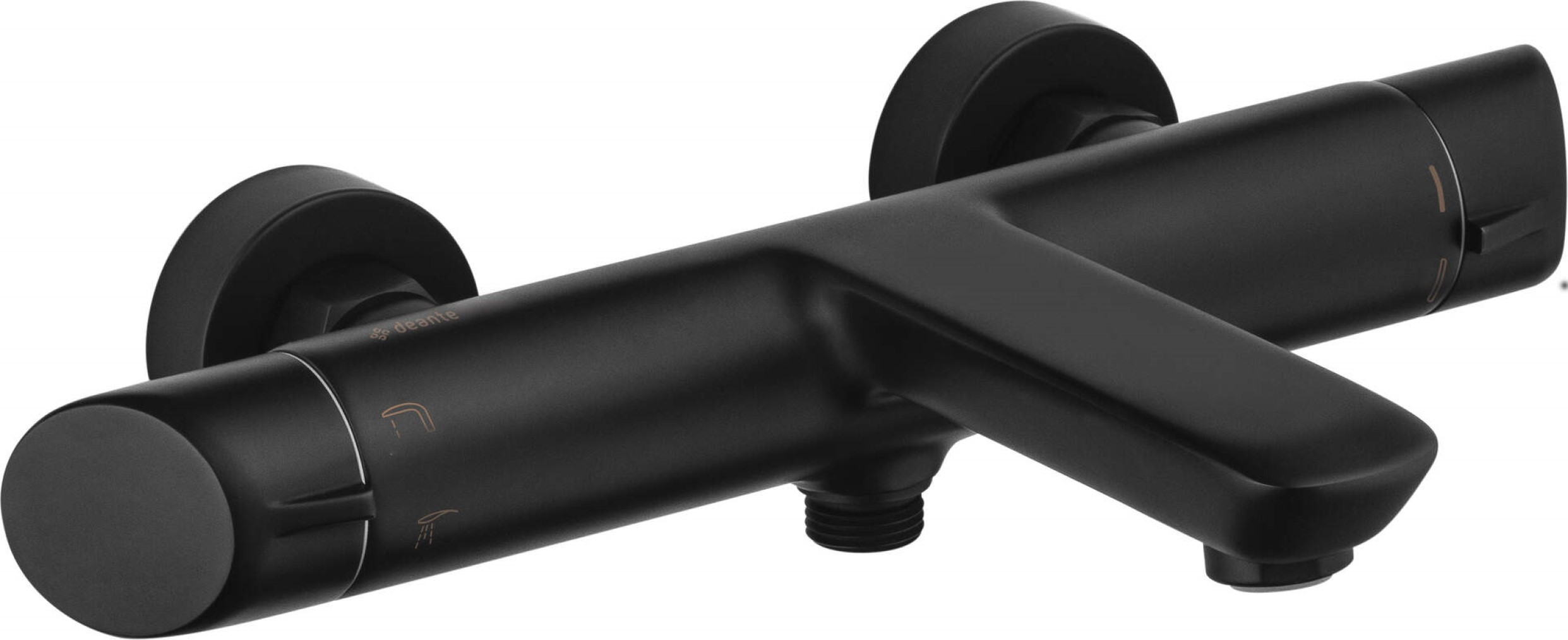 Deante Arnika grifo de bañera y ducha a pared negro BQA_N10M