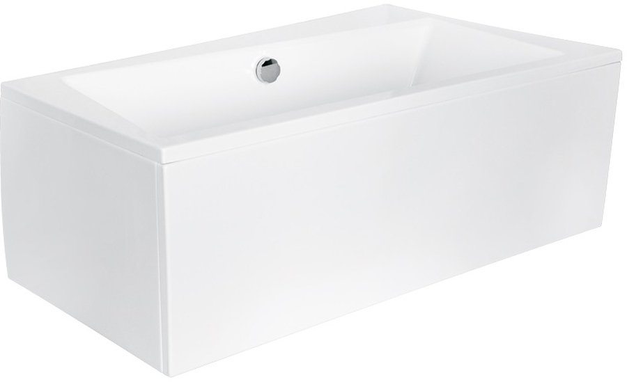 Conjunto bañera de esquina Besco Infinity #WAI-150-NP, sifón de bañera Besco Infinity OAI-150-NS