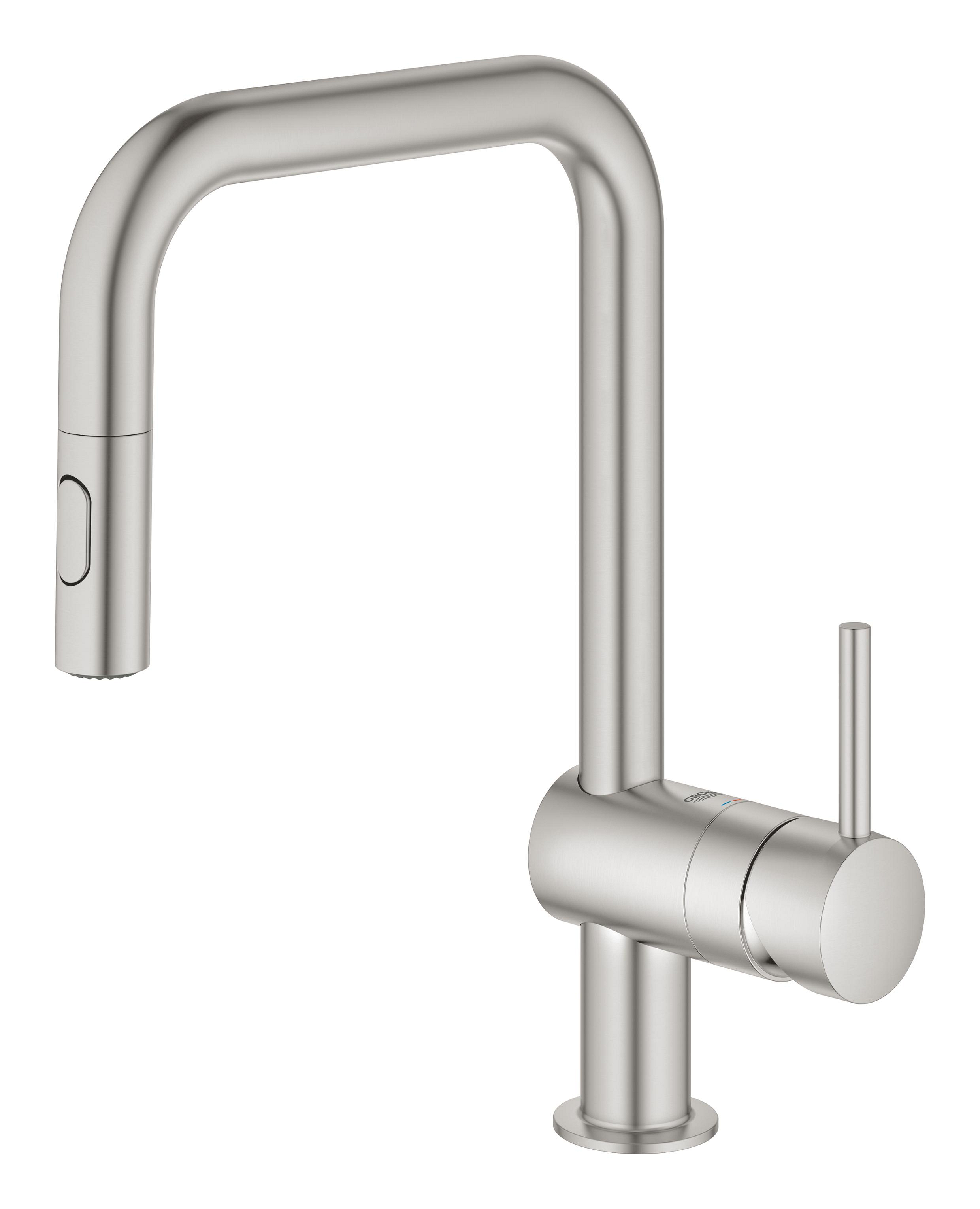 Grohe Minta grifo de cocina de pie SuperSteel 32322DC2