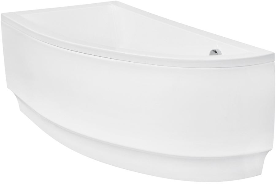 Conjunto bañera de esquina Besco Praktika #WAP-150-NL, sifón de bañera Besco Praktika OAP-150-NL