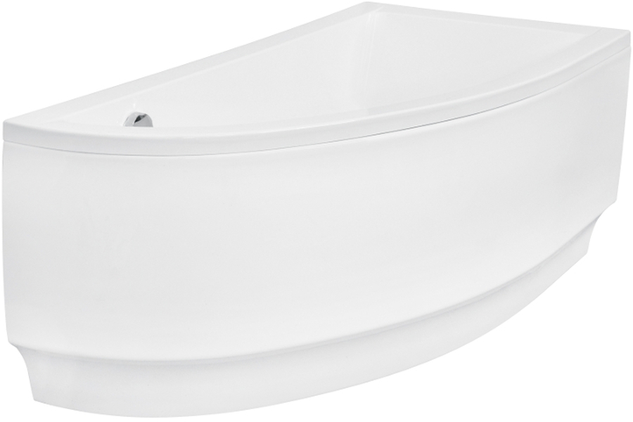 Conjunto bañera de esquina Besco Praktika #WAP-150-NP, sifón de bañera Besco Praktika OAP-150-NP