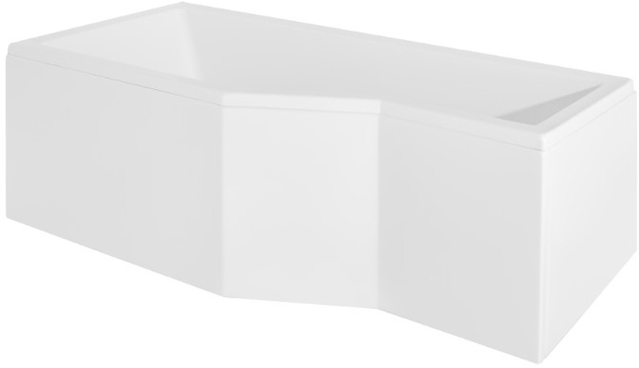 Conjunto bañera de esquina Besco Integra #WAI-150-PL, sifón de bañera Besco Integra #OAI-150-NS