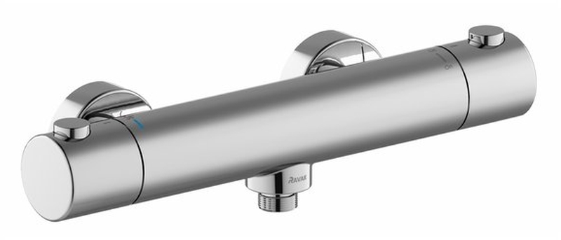 Ravak Puri grifo para ducha a pared con termostato cromo X070116