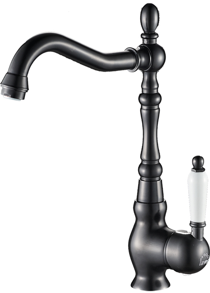 Laveo Evora grifo de cocina de pie negro BAE765D
