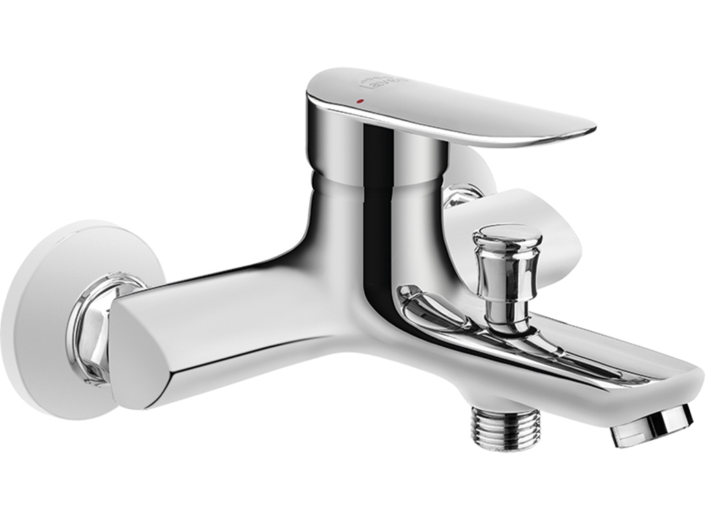 Laveo Appia grifo de bañera y ducha a pared cromo BLP010D