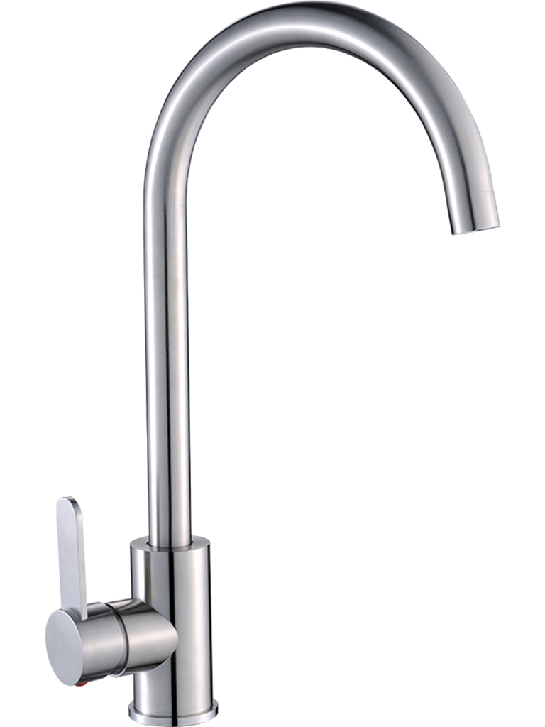 Laveo Bona grifo de cocina de pie acero inoxidable BAB268D