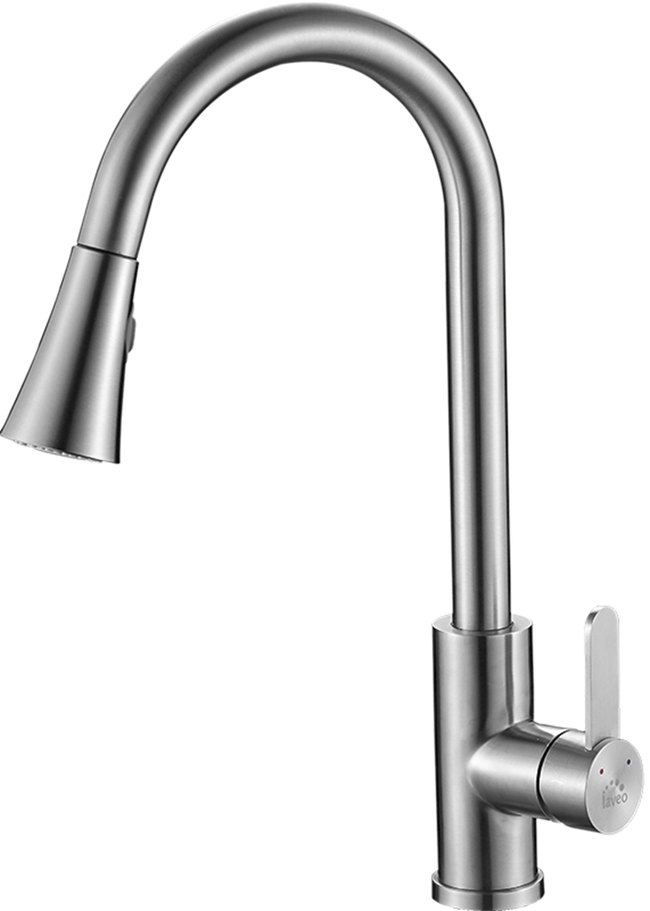 Laveo Bona grifo de cocina de pie acero inoxidable BAB269U