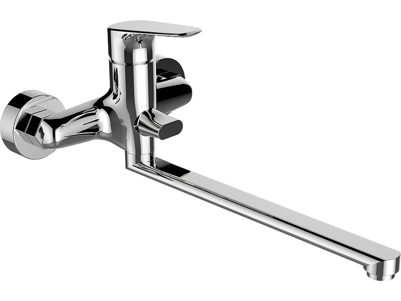 Laveo Rondo grifo de bañera y ducha a pared cromo BLX01FD