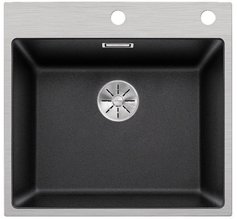 Blanco Subline 500-IF/A fregadero de granito y acero 54.3x51 cm antracita 524111