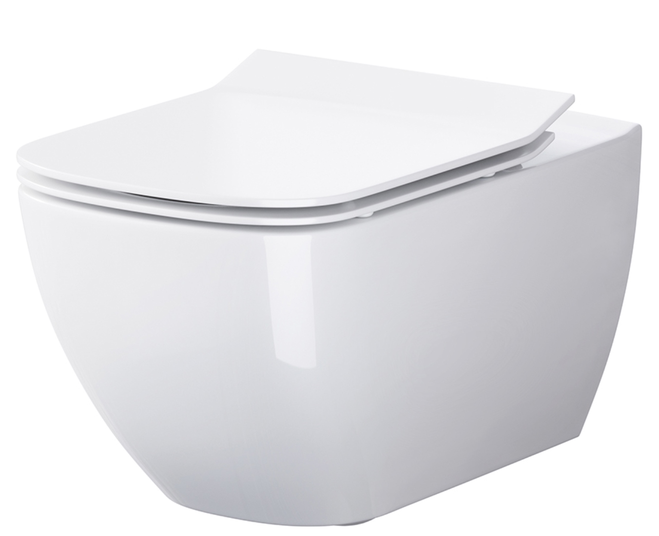 Cersanit Virgo conjunto taza de inodoro + tapa suspendido sin reborde blanco S701-427