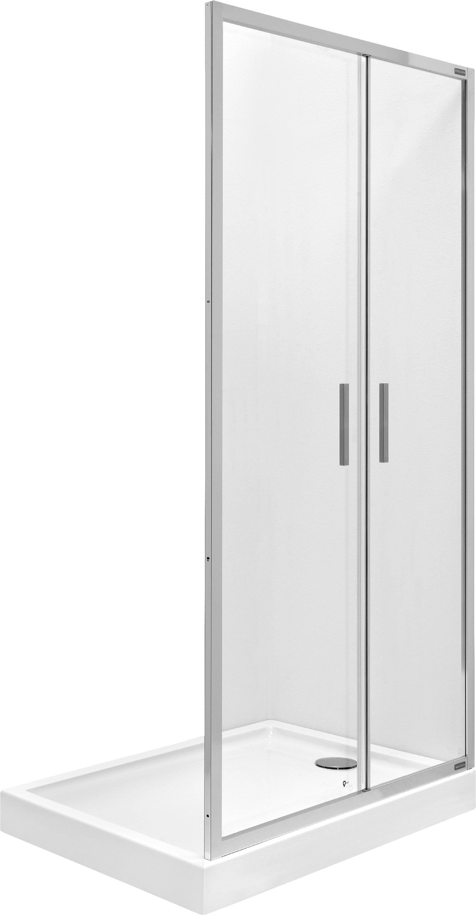 Roca Town-N puerta de ducha 90 cm plegable cromo brillante/vidrio transparente AMP2409012M