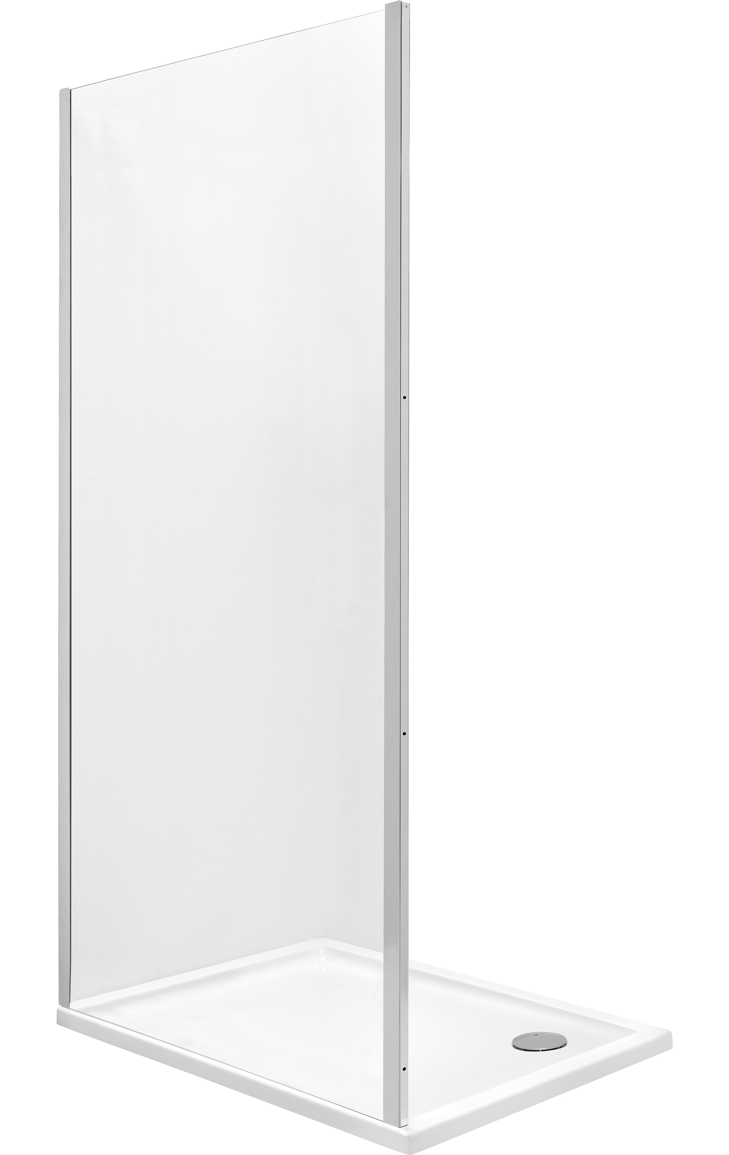 Roca Town-N mampara de ducha 100 cm cromo brillante/vidrio transparente AMP2310012M