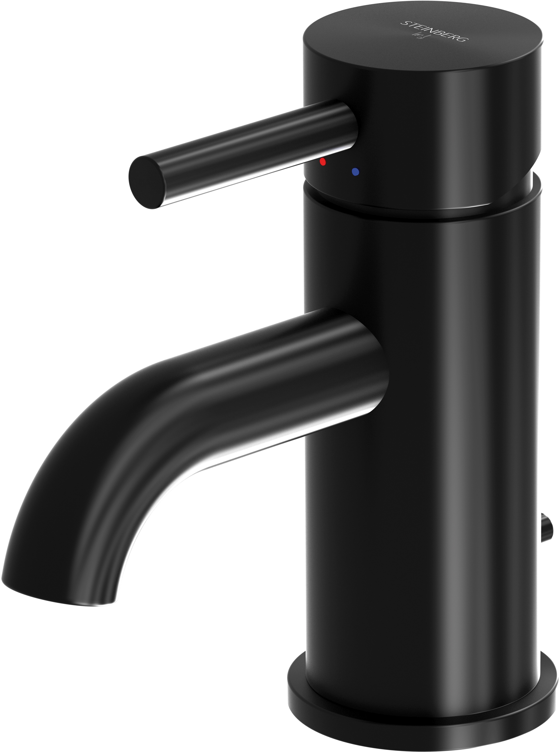 Steinberg 100 grifo para lavabo de pie negro 1001000S