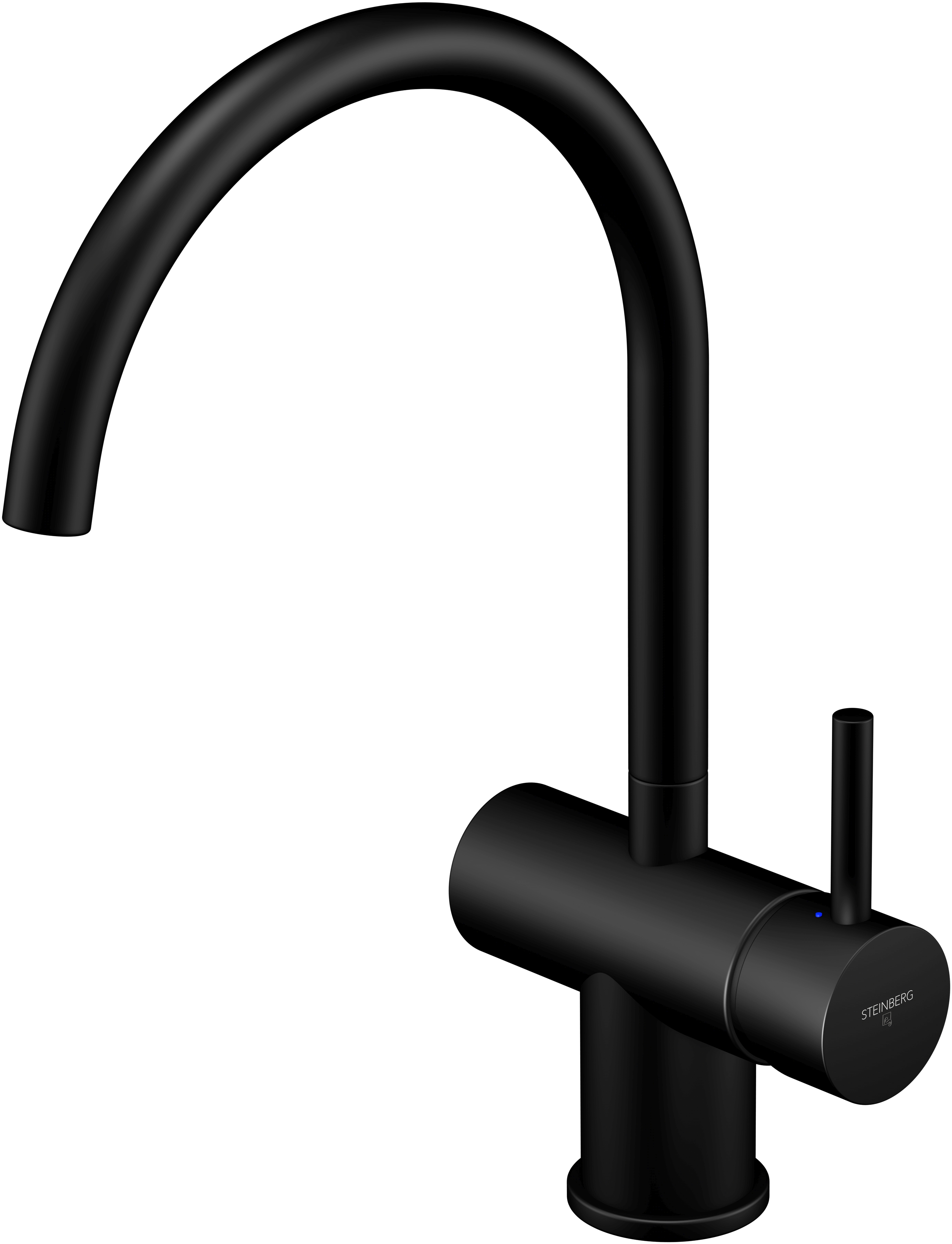Steinberg 100 grifo de cocina de pie negro 1001400S
