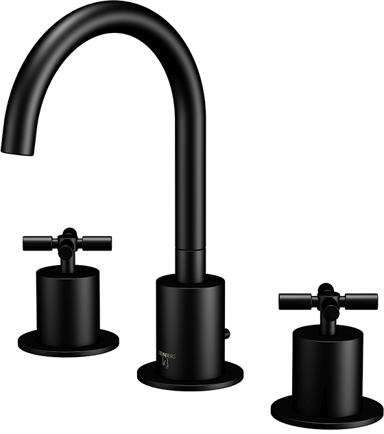 Steinberg 250 grifo para lavabo de pie negro 2502000S