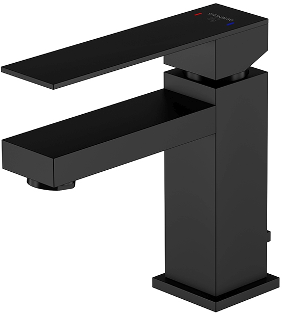 Steinberg 160 grifo para lavabo de pie negro 1601000S