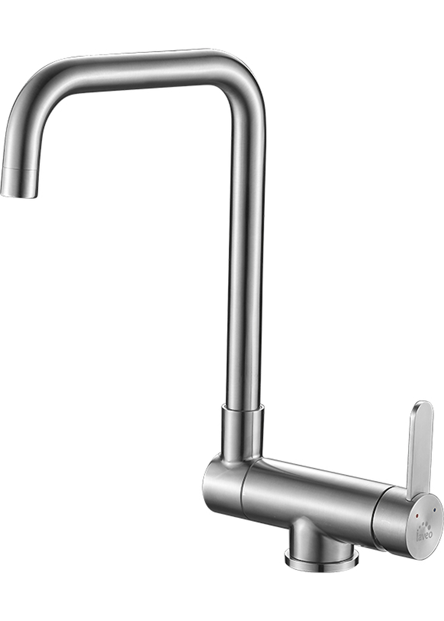 Laveo Bona grifo de cocina de pie acero inoxidable BAB265L