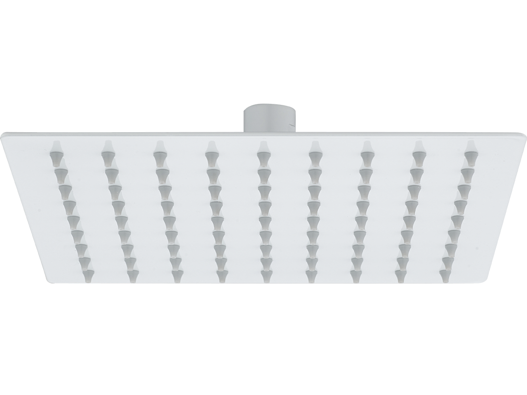 Laveo Kvadrato ducha con efecto lluvia 20x20 cm cuadrada blanco NLQ6DAS