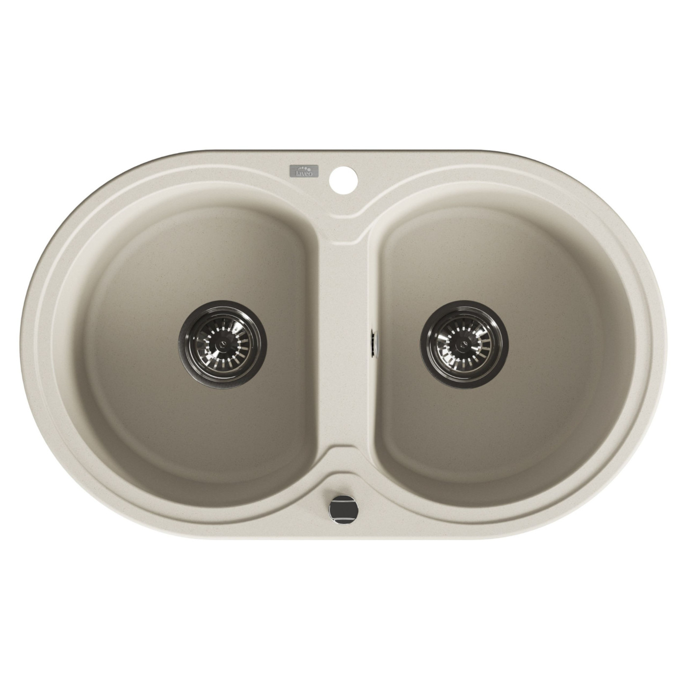 Laveo Dafne fregadero de granito 78x47 cm beige SBD420T