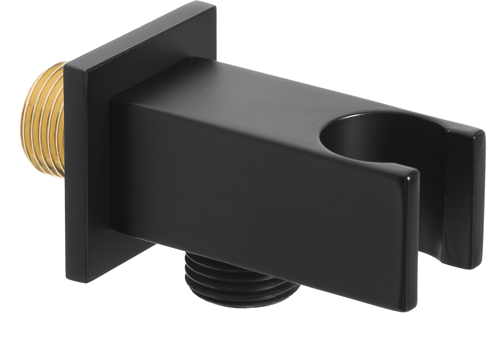 Invena conector angular con soporte cromo SC-P1-041