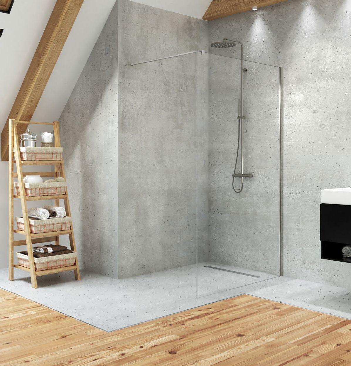 New Trendy Velio mampara de ducha 100 cm cromo brillante/vidrio transparente D-0135B