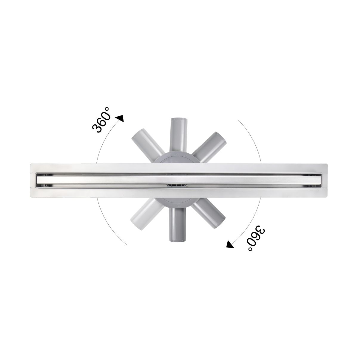 Hagser Iris Slim desagüe de ducha 60 cm acero HGR60000030