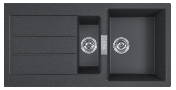 Franke Sirius 2.0 fregadero tectonite 100x50 cm gris/grafito/ónix 143.0618.681