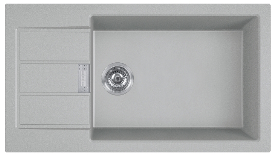 Franke Sirius 2.0 fregadero tectonite 78x43.5 cm gris/grafito/ónix 143.0618.650