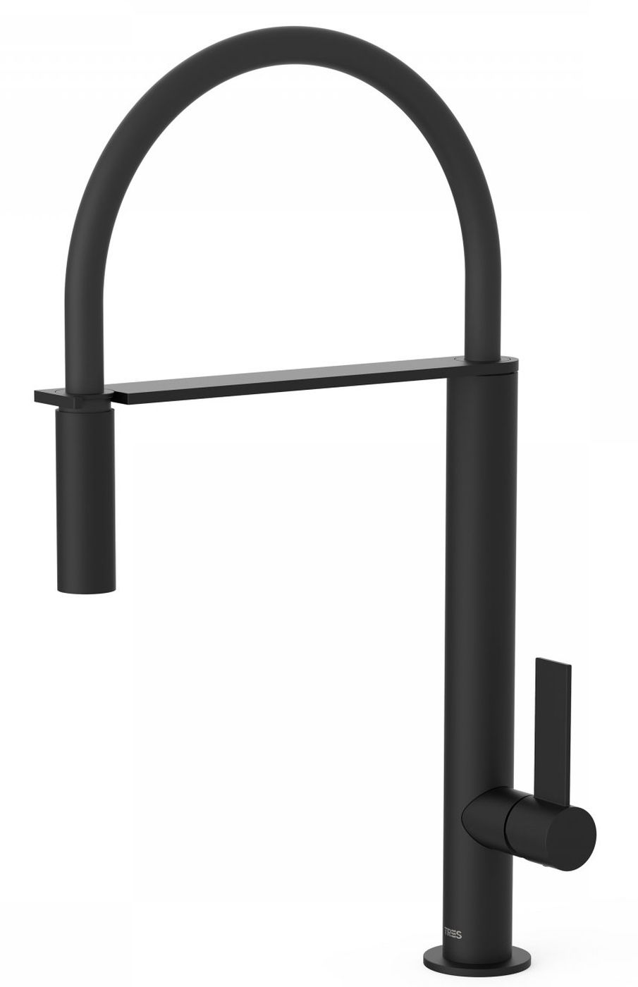 Tres Exclusive grifo de cocina de pie negro 205.487.02.NM