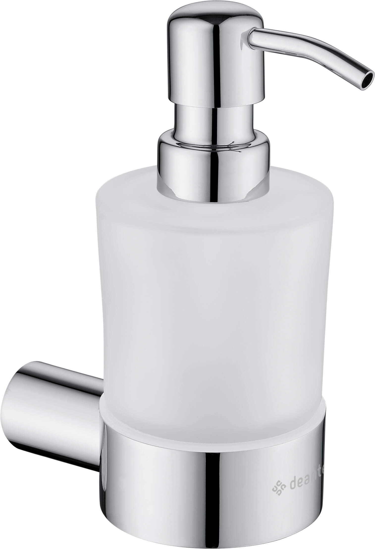 Deante Round dispensador de jabón 200 ml cromo-vidrio ADR_0421