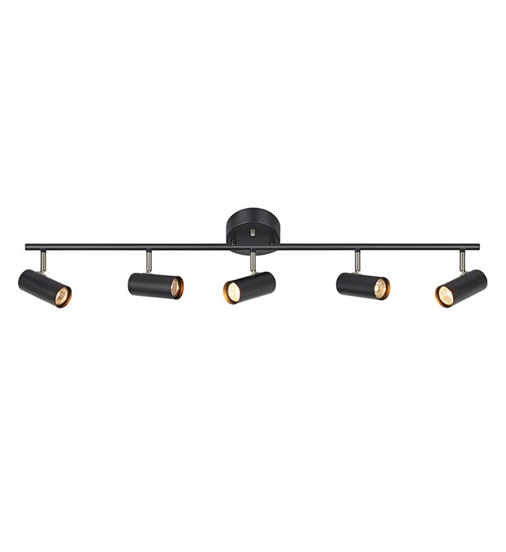 Markslöjd Barcelona lámpara de techo 5x12 W negro 107351