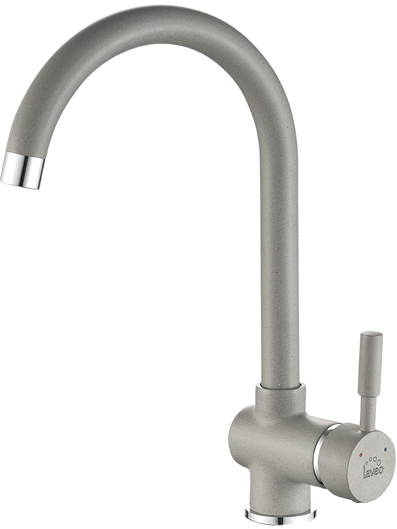 Laveo Lete grifo de cocina de pie grafito/gris BQX968D