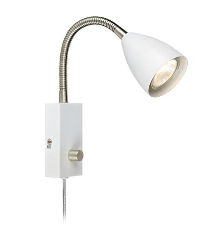 Markslöjd Ciro lámpara de pared 1x7 W blanco-acero 107410