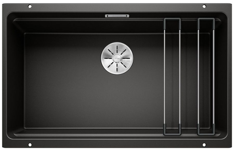 Blanco Etagon 700-U fregadero de granito 73x46 cm negro 525891