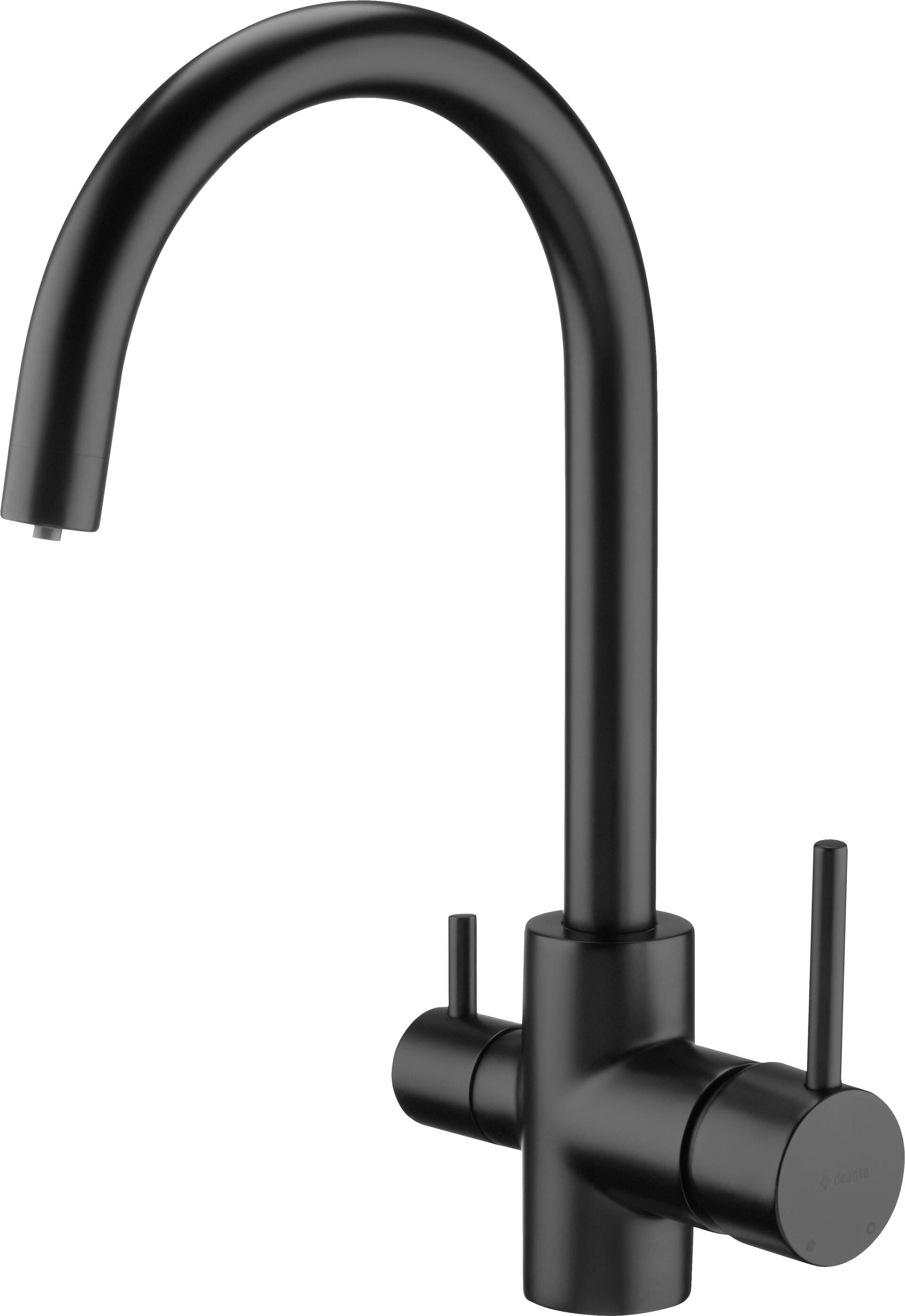 Deante Aster grifo de cocina de pie negro BCHN64M