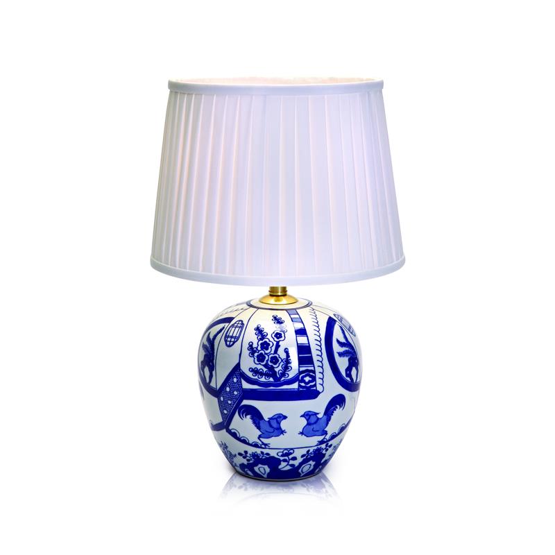 Markslöjd Göteborg lámpara de sobremesa 1x60 W blanco-azul 105000