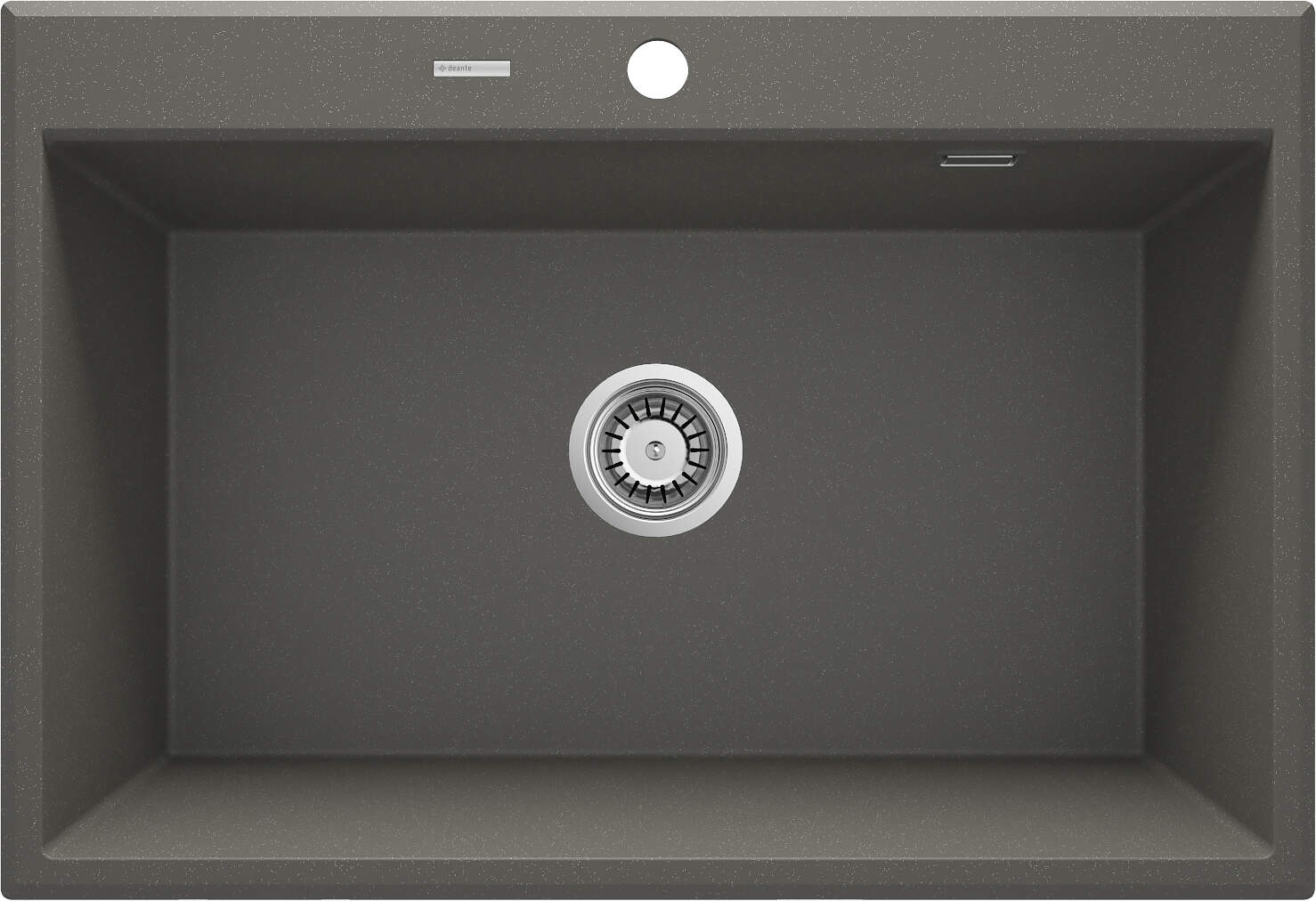 Deante Eridan fregadero de granito 70x52 cm antracita ZQE_T103
