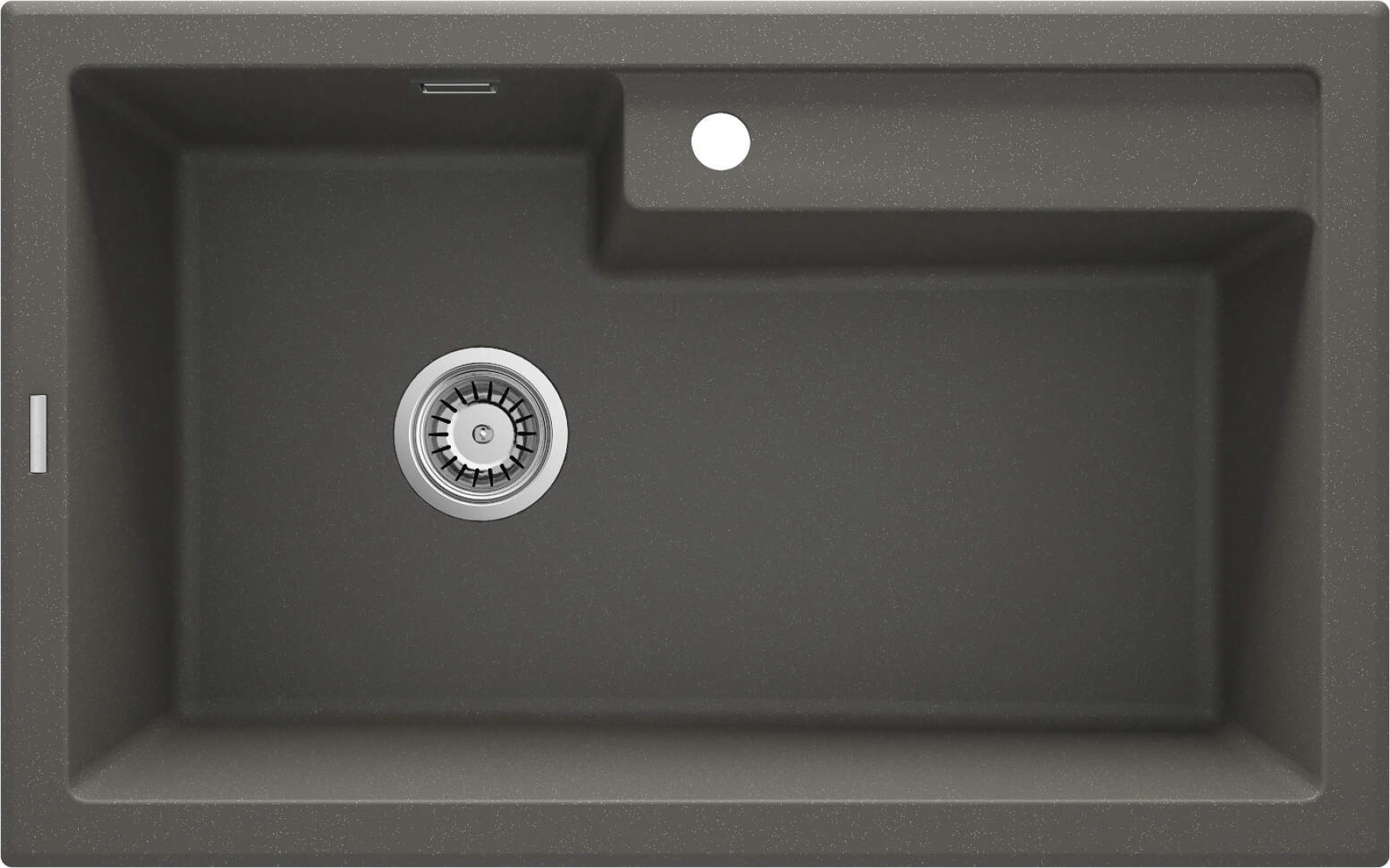 Deante Eridan zlewozmywak granitowy 80x50 cm wpuszczany antracyt ZQET10B