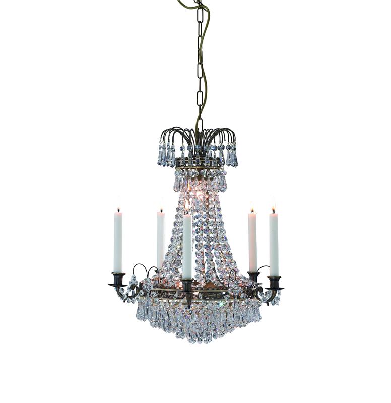 Markslöjd Läckö lámpara colgante 6x40 W latón-brillante 100642